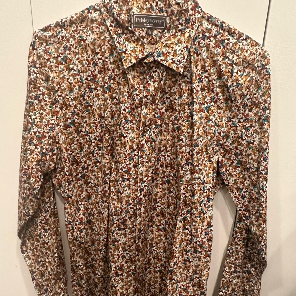 Men’s floral button down
